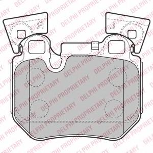 Задні гальмівні колодки Delphi LP2121 ціна, від 30.64 USD