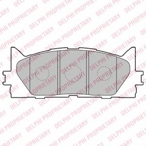 Колодки гальмівні передні, дискові LP2169 Delphi