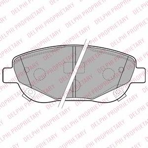 Передні тормозні колодки LP2207 Delphi