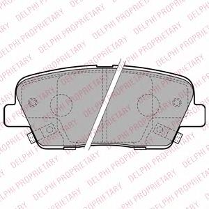 Задні гальмівні колодки Delphi LP2202 ціна, від 22.80 USD