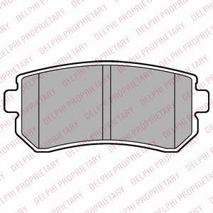 Задні гальмівні колодки Delphi LP2303 ціна, від 20.33 USD