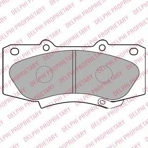Гальмівні колодки Delphi LP2244 ціна, від 28.88 USD