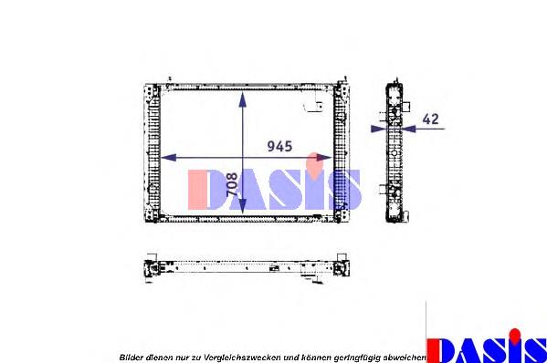 Купити 67195 Nissens Радіатор двигуна