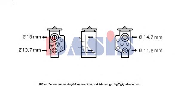 Клапан TRV, кондиціонера 840980N Dasis