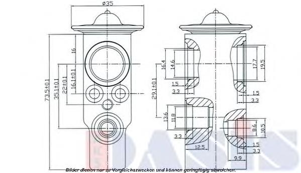 Клапан TRV, кондиціонера 840054N Dasis