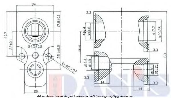 Клапан TRV, кондиціонера 840053N Dasis