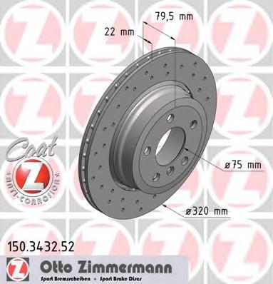 Гальмівні диски 150343252 Zimmermann