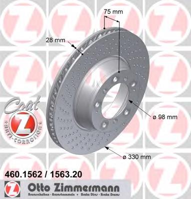 Задні дискові гальма Zimmermann 460156220 ціна, від 116.20 USD