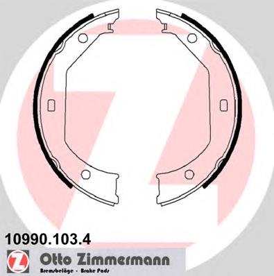 Колодки ручника / стоянкового гальма Zimmermann 109901034 ціна, від 19.00 USD