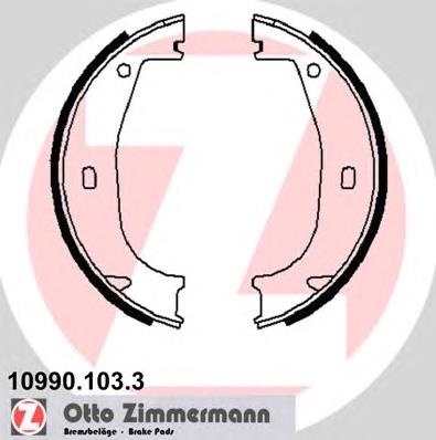 109901033 Zimmermann колодки ручника/стоянкового гальма