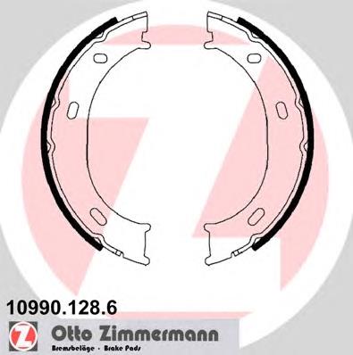 Колодки ручника / стоянкового гальма Zimmermann 109901286 ціна, від 17.32 USD