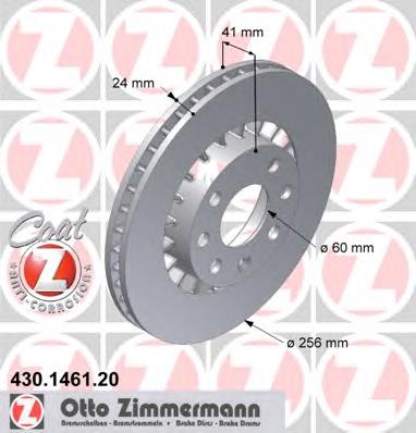 Гальмівні диски передні 430146120 Zimmermann