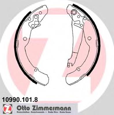 Колодки гальмові задні, барабанні 109901018 Zimmermann