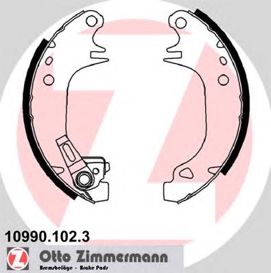 109901023 Zimmermann колодки гальмові задні, барабанні