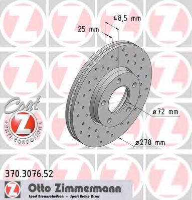 Купити 370307652 Zimmermann Ротор гальмівний
