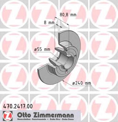 Задні дискові гальма Zimmermann 470241700 ціна, від 36.53 USD