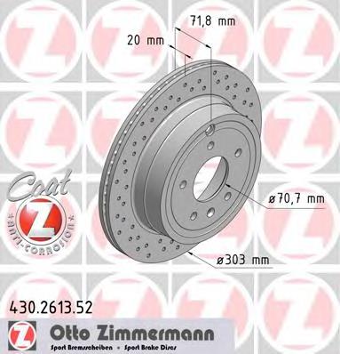 Гальмівні диски 430261352 Zimmermann