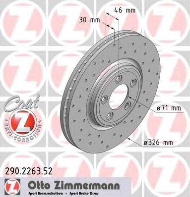 Купити 290226352 Zimmermann Ротор гальмівний