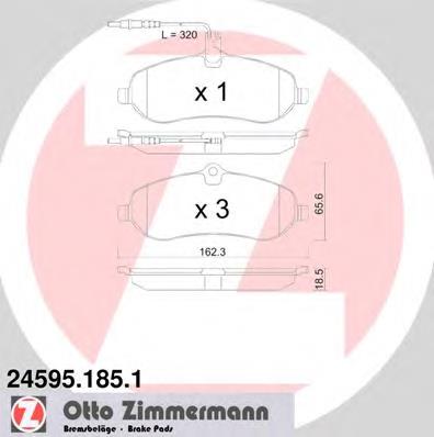 Гальмівні колодки Zimmermann 245951851 ціна, від 27.40 USD