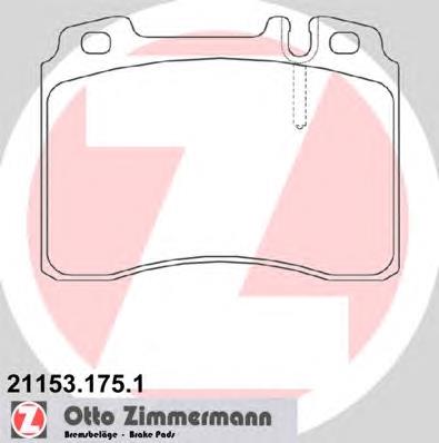 211531751 Zimmermann Передні гальмівні колодки