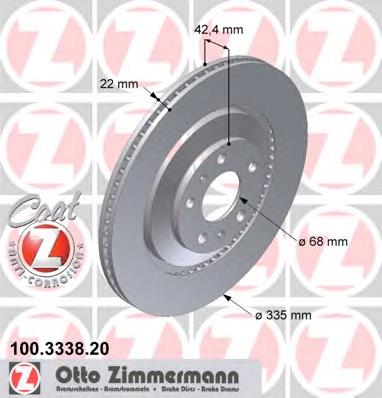 Гальмівні диски 100333820 Zimmermann