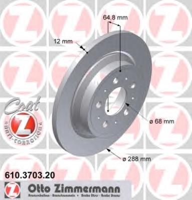 Задні дискові гальма Zimmermann 610370320 ціна, від 34.49 USD
