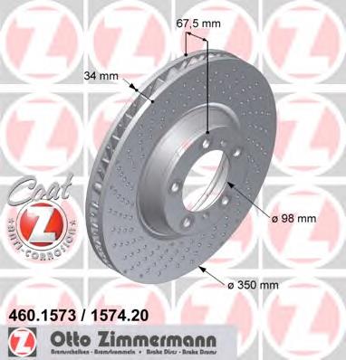 99735140990 Porsche Гальмо дискове переднє