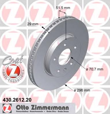 Купити 430261220 Zimmermann Ротор гальмівний