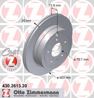 Задні дискові гальма Zimmermann 430261320 ціна, від 45.41 USD