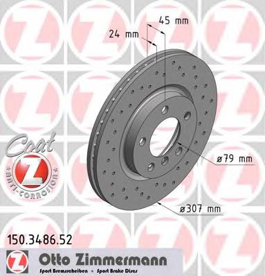 Купити 150348652 Zimmermann Ротор гальмівний