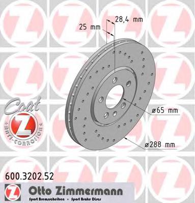 Купити 600320252 Zimmermann Ротор гальмівний