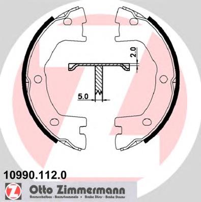 109901120 Zimmermann колодки гальмові задні, барабанні