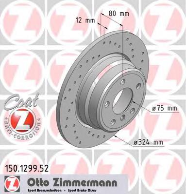 Гальмівні диски 150129952 Zimmermann