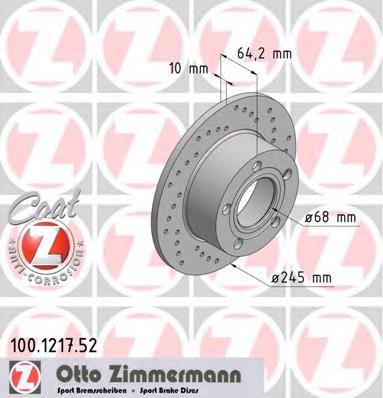 Задні дискові гальма Zimmermann 100121752 ціна, від 21.59 USD