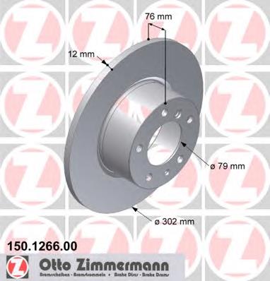 150126600 Zimmermann Гальмо дискове переднє