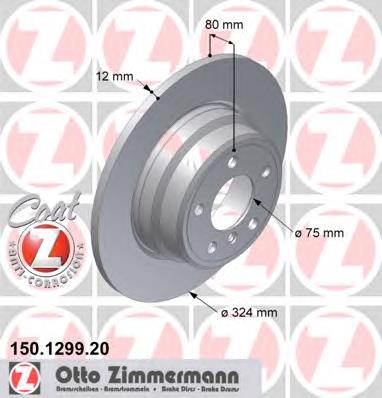 Гальмівні диски 150129920 Zimmermann