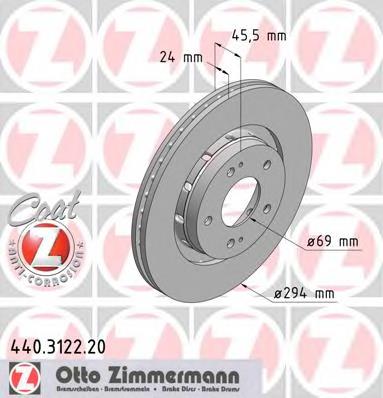 Купити 440312220 Zimmermann Ротор гальмівний