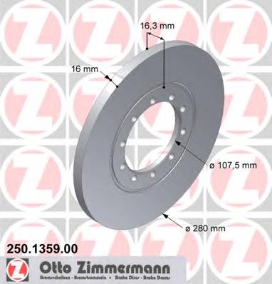 Задні дискові гальма Zimmermann 250135900 ціна, від 28.88 USD