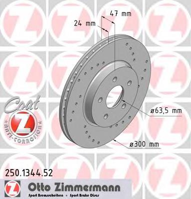 Купити 250134452 Zimmermann Ротор гальмівний