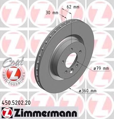Купити 450520220 Zimmermann Ротор гальмівний