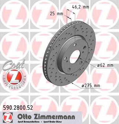 Купити 590280020 Zimmermann Ротор гальмівний
