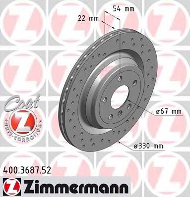 Гальмівні диски 400368752 Zimmermann