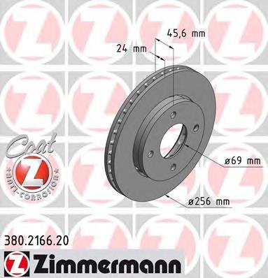 Купити 380216620 Zimmermann Ротор гальмівний
