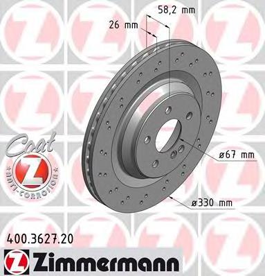 Гальмівні диски 400362720 Zimmermann