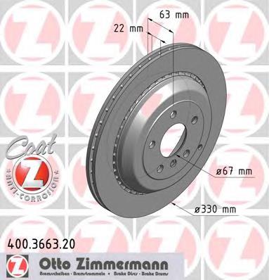 Задні дискові гальма Zimmermann 400366320 ціна, від 81.09 USD