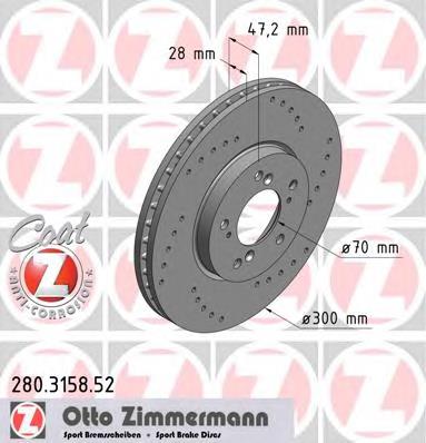 Купити 280315852 Zimmermann Ротор гальмівний