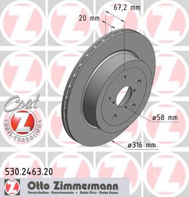 Задні дискові гальма Zimmermann 530246320 ціна, від 73.06 USD