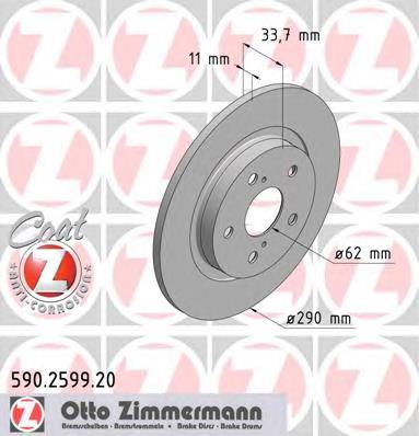 Гальмівні диски 590259920 Zimmermann