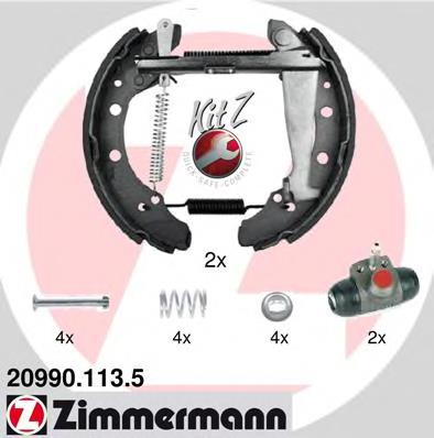 209901135 Zimmermann колодки гальмові задні, барабанні