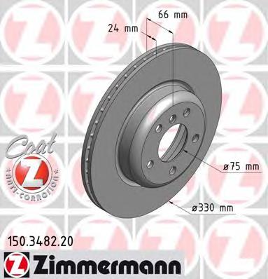 Купити 150348220 Zimmermann Ротор гальмівний
